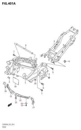 Suzuki genuine bolt gsr600 - suzuki,