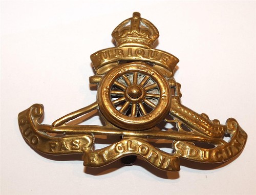 Ww1 royal artillery cap badge - royal,