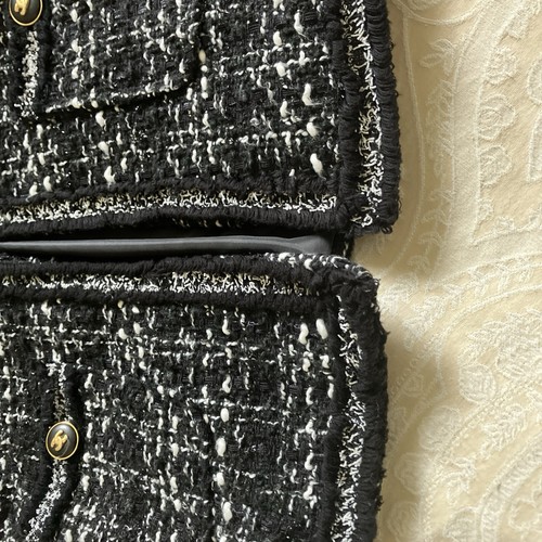 Tweed style jacket - style, black