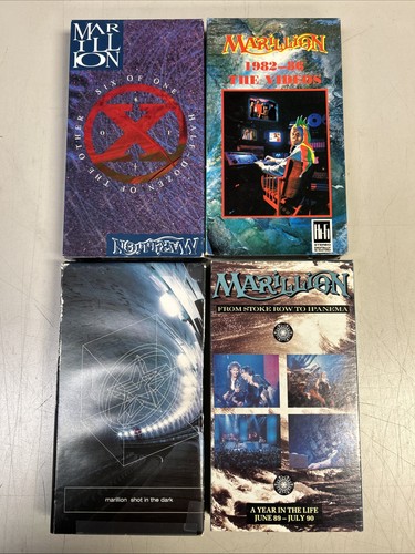 Marillion vhs lot 1982 1986 - marillion,