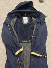 Seasalt Janelle Coat Squid Ink 10 raincoat hooded