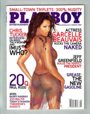 PLAYBOY MAGAZINE AUGUST 2007 Garcelle Beauvais  W/CENTREFOLD  VERYGOOD/CONDITION