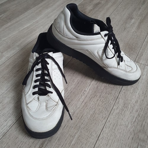 Zara men sneakers - white, black