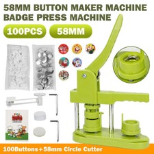 Button Maker Machine Installation-Free Pin Button Badge Punch Press Mold UK