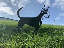 Dobermann Metal Dog Garden Art