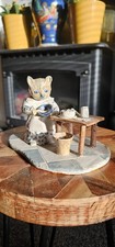 Studio Pottery Cat Figurine