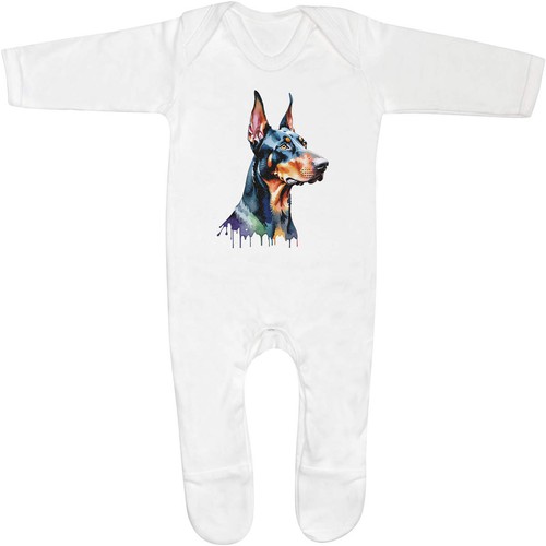 Watercolour doberman baby - 'watercolour,