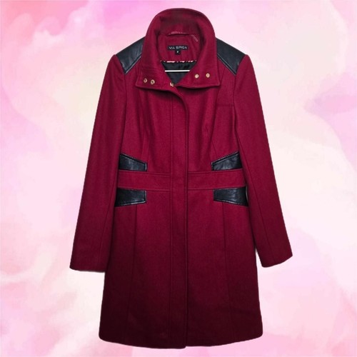Via spiga wool blend faux - via,
