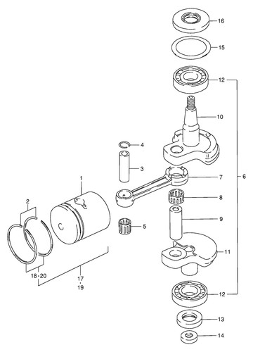 Suzuki genuine oil seal dt4 - genuine,