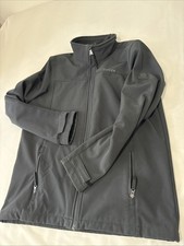 TOG 24 Men Feizer Jacket Medium Black Soft Shell Full Zip Fleece Lined Pocket