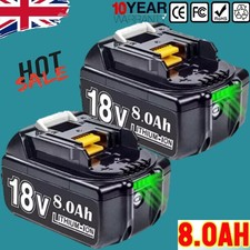 2 Pack 8.0AH Battery For