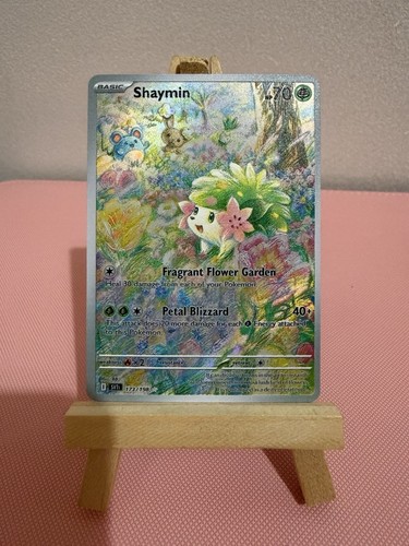 Shaymin floral pokemon card - shaymin,