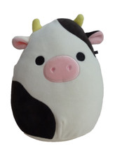 Squishmallows Connor Black and White Cow Plush 7.5 inch