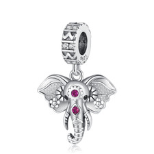 Pink stone elephant - pink,