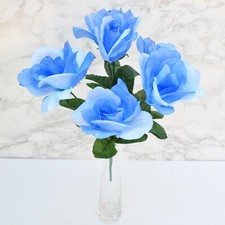 ARTIFICIAL SILK FLOWERS BLUE