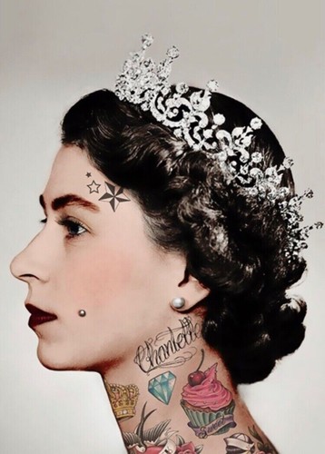 The queen elizabeth - the, tattoo