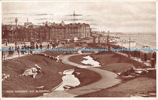R341048 N S Blackpool Rock Gardens Valentine Photo Brown Series 1929