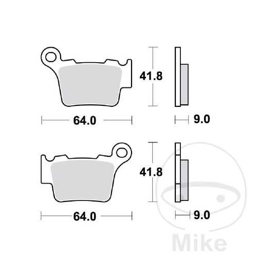 Sinter brake pads rsi trw - pads,