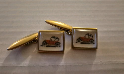 Vintage car cufflinks - vintage,