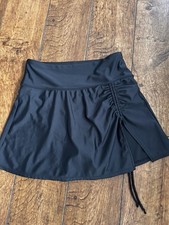 Ladies Black Swimwear Skirtini Bikini Briefs Flattering Fit Medium 10 (B24)