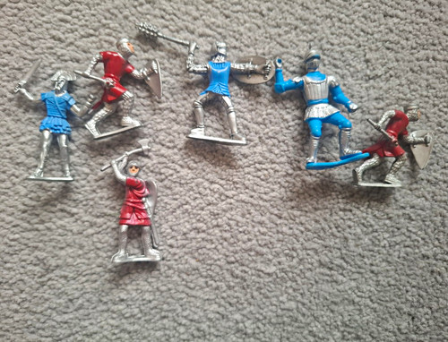 Painted plastic toy soldier - painted,
