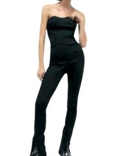Zara Strapless Jumpsuit Black