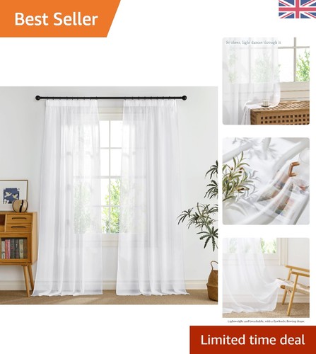 Chic white voile - white, window