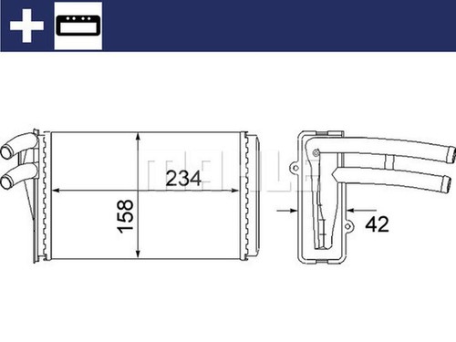 Mahle interior heater core - heater,