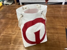 Optimist dinghy Tote or sailing equipment bag made from Dacron upcycled sail