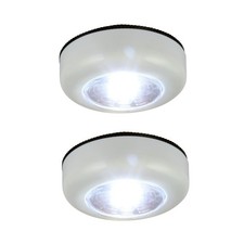 Securlec White LED Push Lights