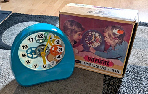 Vintage variant toy clock in - vintage, clock.