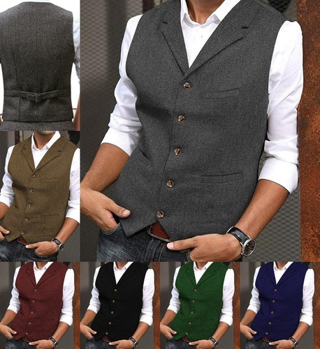 Classic mens tweed vest - mens,