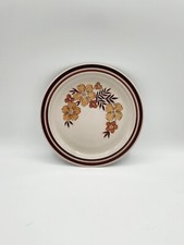 vintage 1970's Newcor Stonewear floral bread plates