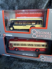 Corgi OOC X4. Leyland PD1A. Leyland PS1. AEC Reliance. Bristol K6B