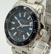 GUCCI YA136311 Men's Dive Blue Wristwatch 40mm