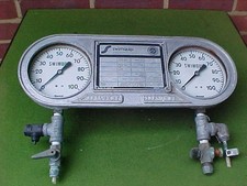 VINTAGE AMERICAN SWIMQUIP SWIMMING POOL DIFFERENTIAL PRESSURE GAUGE PANEL