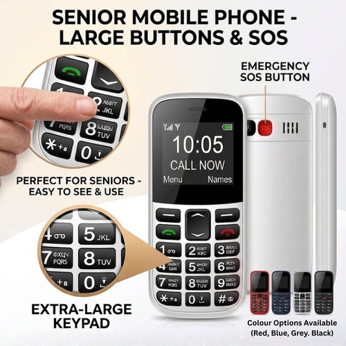 Big button mobile - button, for