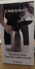  CRESIMO 68 oz Stainless Steel THERMAL COFFEE CARAFE Double Walled Vacum Thermos