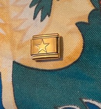 New Gold Star Italian Charm