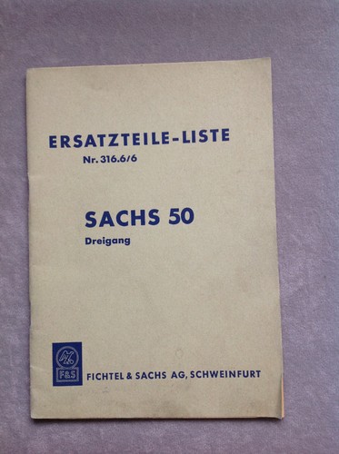 Spare parts list - , sachs