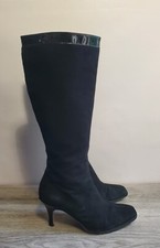 Hobbs Black Suede Knee High