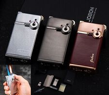 Cigarette Lighter Stylish Luxury Butane Gas Dual Flame Windproof Child Safety