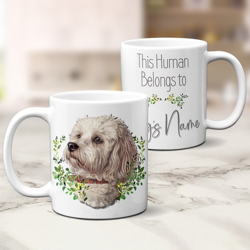 Personalised maltese dog mug - personalised,