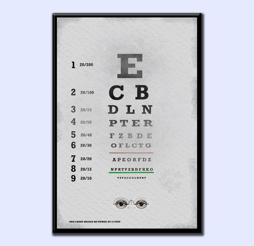 Vintage eye test optometry - vintage,