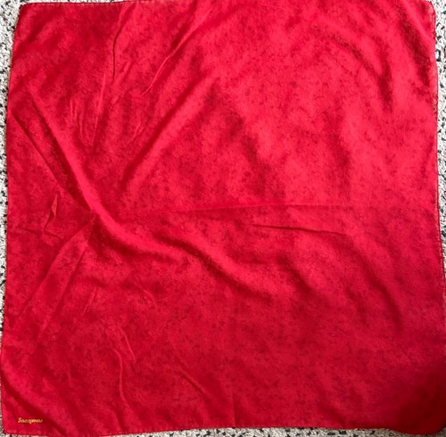 Vtg jacqmar plain red scarf - vtg,