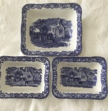 3 Vintage Shredded Wheat Dishes Abbey Geo. Jones & Sons England 1930s