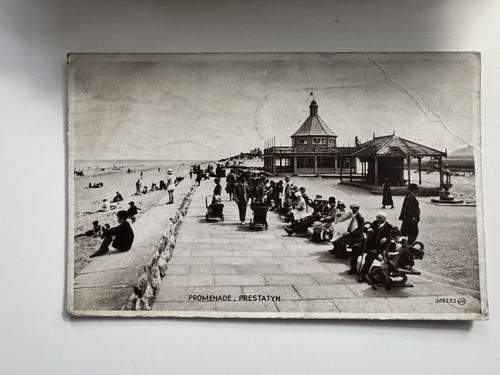 Antique postcard promenade - antique,