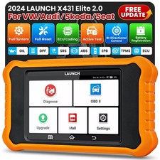 2025 LAUNCH X431 Elite For VW Audi BENTLEY Car Diagnostic Tool Scanner Ky Coding
