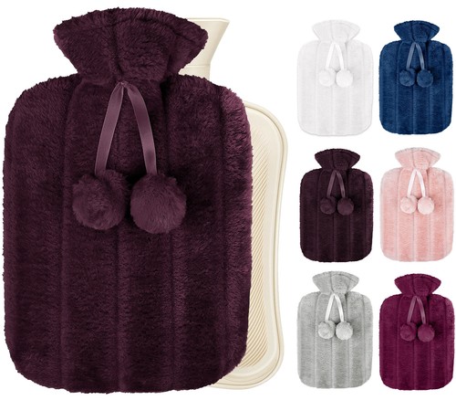 Hot water bottle with cover - bottle,