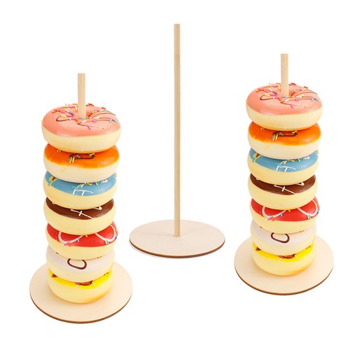 Pcs wooden donut - 6,